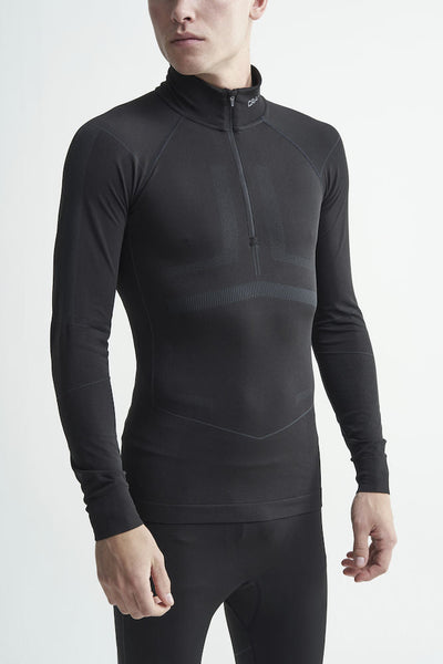 Craft Active Intensity Zip thermoshirt lange mouwen zwart heren