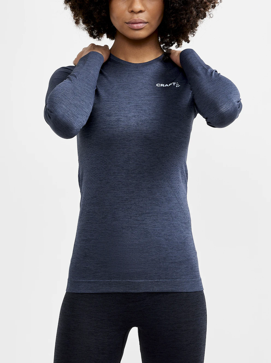 Craft Core Dry Active Comfort LS W thermoshirt lange mouwen  blauw dames