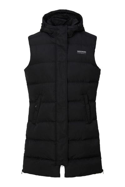 Nordberg Helle puffer bodywarmer dames zwart