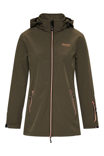 Nordberg Irene softshell ski jas dames groen