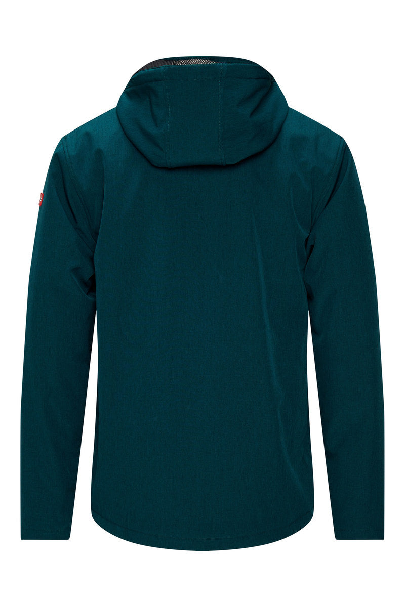 Nordberg Laser gevoerde softshell ski jas heren lagoon groen/blauw