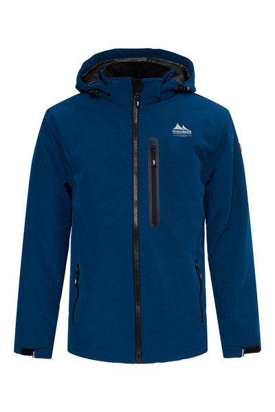 Nordberg Laser gevoerde softshell ski jas heren petrol blauw