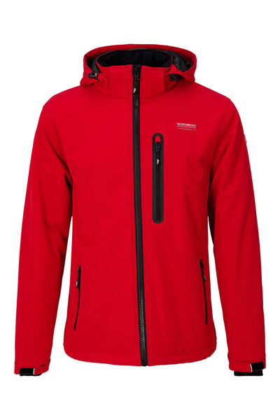 Nordberg Laser gevoerde softshell ski jas heren rood