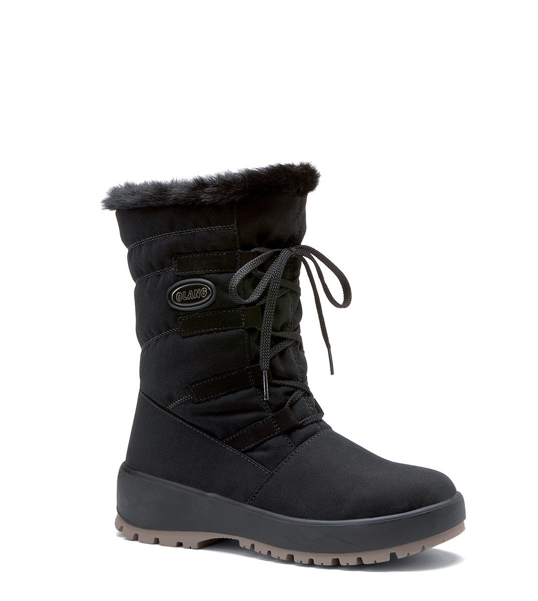 Olang Nora OC snowboots met spikes zwart dames