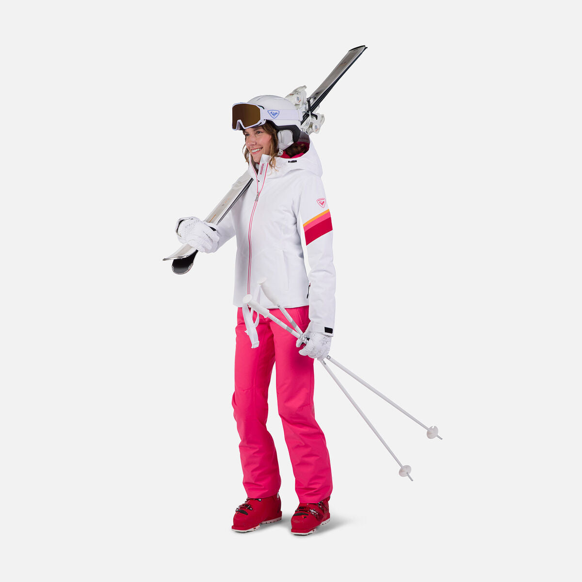 Rossignol Strawpile ski jas wit dames