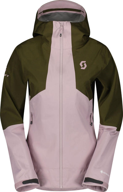 Scott Explorair Gore-Tex Hybrid ski jas groen/roze dames