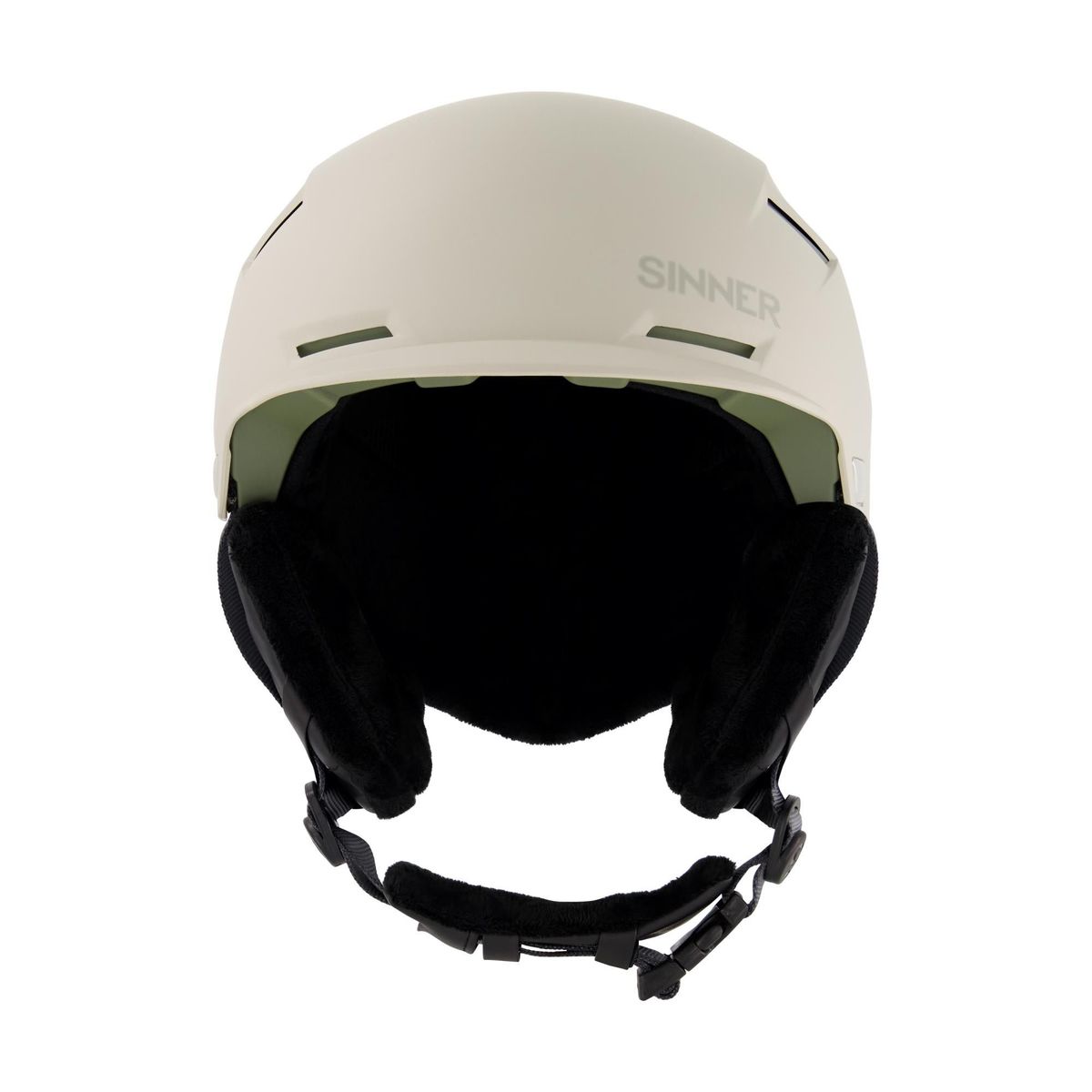 Sinner BEARTOOTH skihelm mat licht grijs/groen