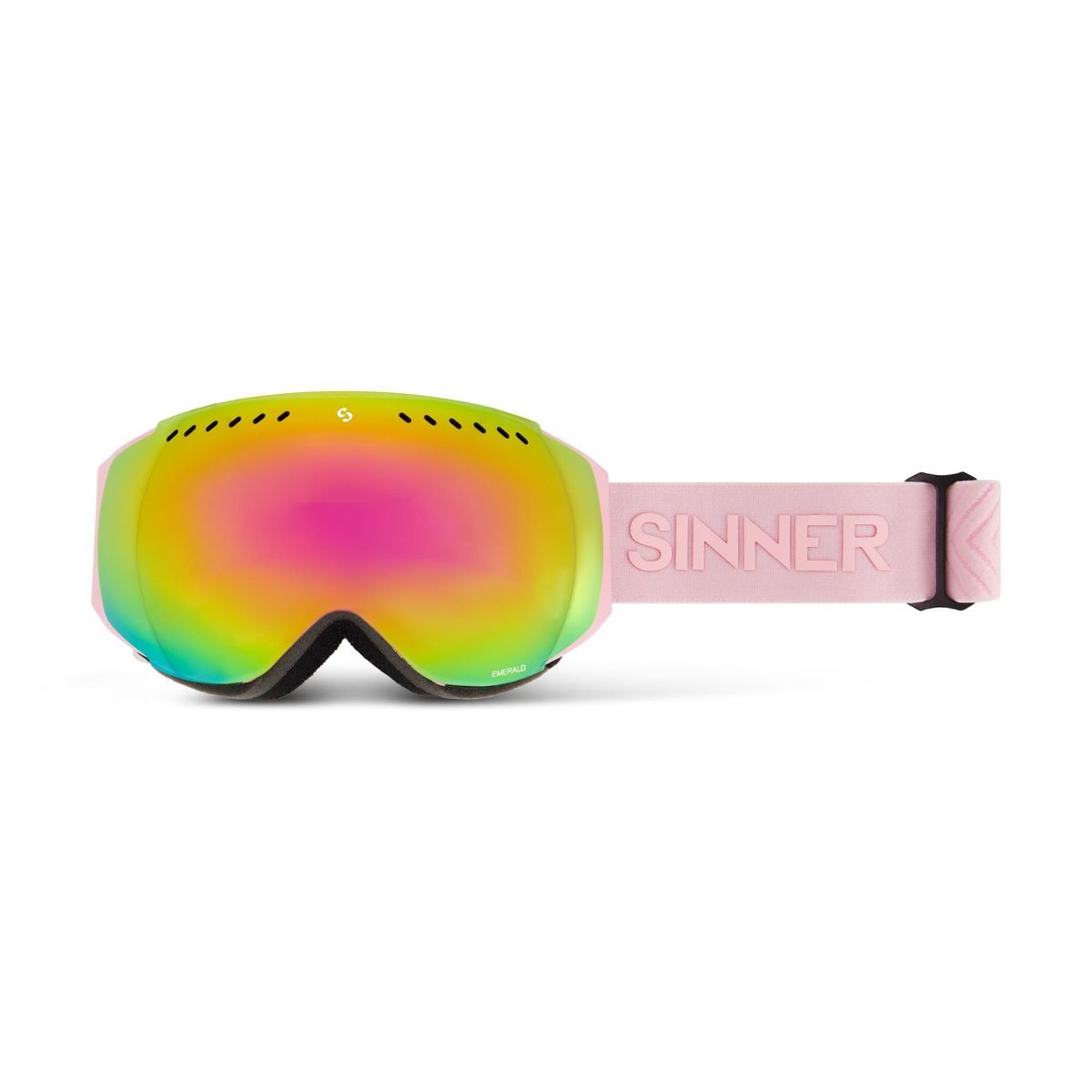 Sinner EMERALD skibril roze/oranje