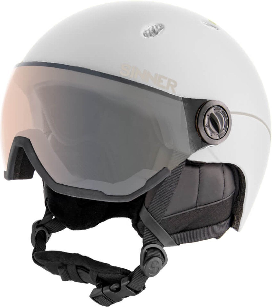 Sinner TITAN VISOR TRANS+ lens skihelm mat wit