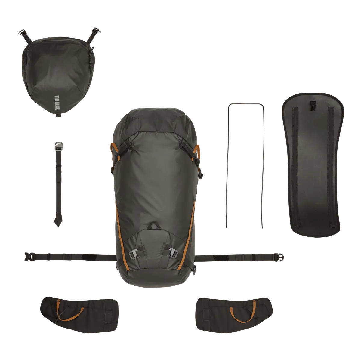 Thule Stir Alpine 40L trekkers ski rugzak obsidian grijsk